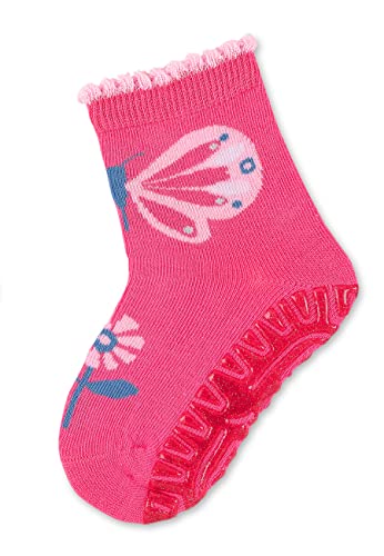 Sterntaler Unisex dziecięce błyszczące skarpety z motywem motyla, różowe, normalne, Rosa, 22