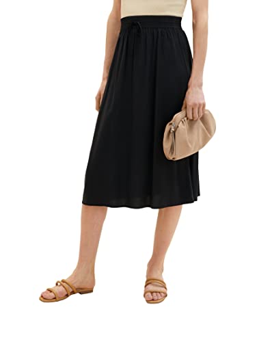 TOM TAILOR spódnica damska midi, 14482 – Deep Black, 36