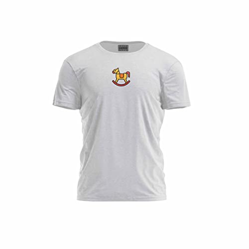 Bona Basics, Męski T-shirt z cyfrowym nadrukiem,% 70% bawełna% 30 poliester, szary, na co dzień, męskie topy, rozmiar: M, szary, M