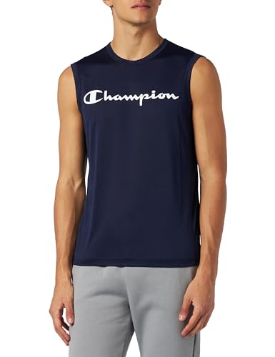 Champion Athletic C-Sport-S-l Crewneck Biustonosz Męski, Blu Marittimo, L