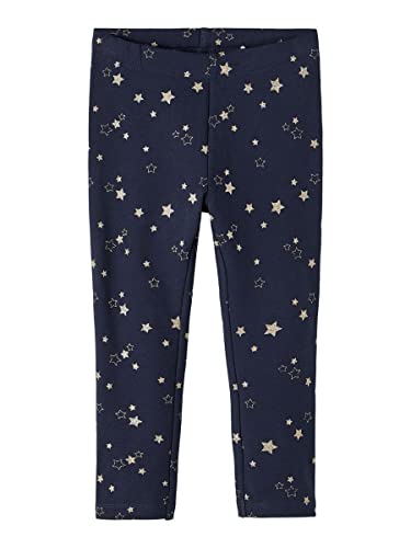 NAME IT Girl's NMFRIVAS Sweat BRU legginsy, ciemny szafir, 116