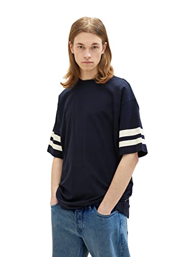 TOM TAILOR Denim Koszulka męska 1036451, 10668-Sky Captain Blue, XXL, 10668 - Sky Captain Blue, XXL