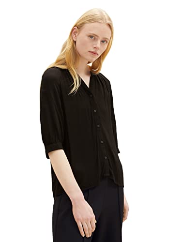 TOM TAILOR Denim Damski Bluzka 1035906, 14482 - Deep Black, S