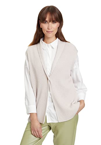 BETTY & CO GREY Damski 5564/3184 kardigan długi bez rękawów, Shiny Powder, 38, Błyszczący puder, 38