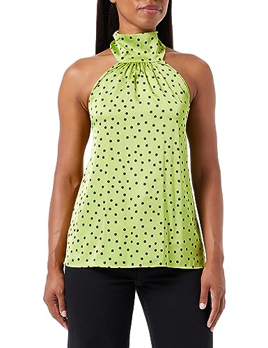 Pinko Torcello Top Satin St.Pois Irr Koszula Elegancka Damska, Sd1_zielony/czarny, L