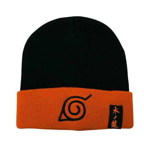 ABYstyle - Naruto Shippuden Czapka Konoha, czarna, jeden rozmiar, czarny, Taille unique