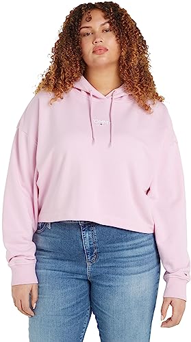 Tommy Jeans Damska bluza z kapturem Tjw RLX CRP Ess Logo, Francuska orchidea, M