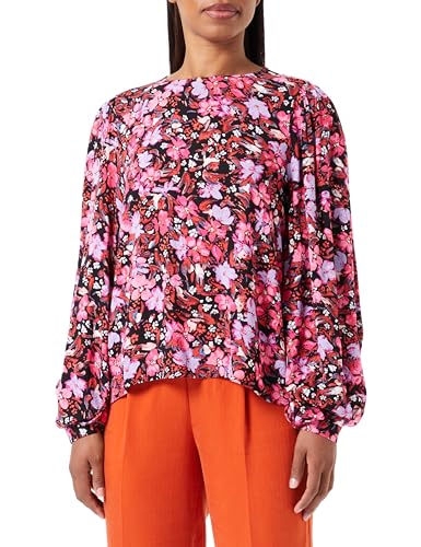 Bestseller A/S VMBEA Omni LS Top WVN GA, Black/Aop: omni, L