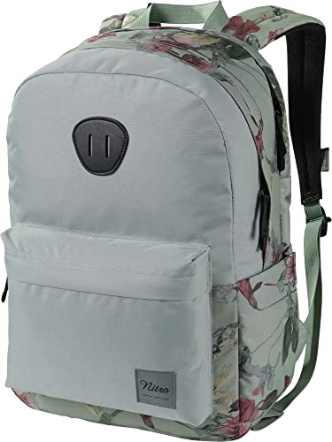 Nitro Unisex Urban Plus plecak (1 opakowanie), Dead Flower, 28 L, styl vintage