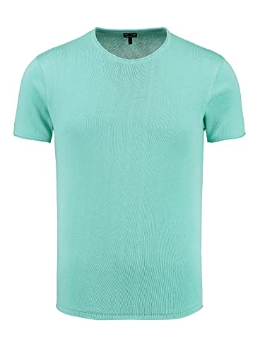 KEY LARGO Lukaku okrągły t-shirt męski, Turkus (1213), S