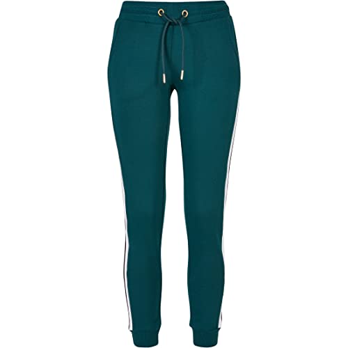 Urban Classics Damskie spodnie dresowe College Contrast, Jasper/Biały/Czarny, 5XL