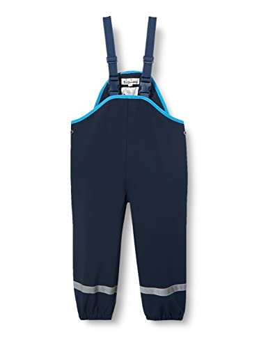 Playshoes Spodnie ogrodniczki softshell dla dzieci, uniseks, 11 - Marine, 74