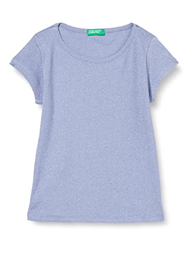 United Colors of Benetton Koszulka dziewczęca z krótkim rękawem, Azzurro 28W, 170 cm