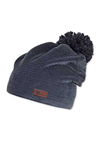 Sterntaler Czapka beanie dla chłopców, średni niebieski, 51