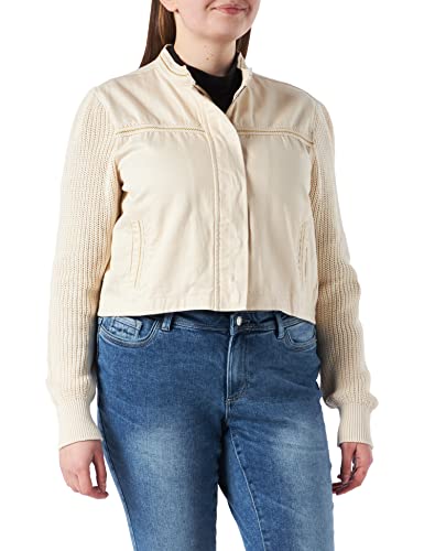 Desigual Damska kurtka CHAQ_Fontana Denim Jacket, biała, L