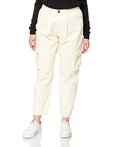 Urban Classics Damskie spodnie balon fit cargo diagonal spodnie, Piasek, 30W