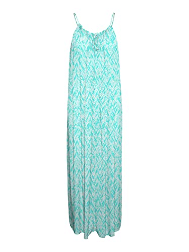 VERO MODA Women's VMCLAIRE MENNY Singlet Maxi Dress WVN GA sukienka, Limpet Shell/AOP:Claire, S, Limpet Shell/Aop: claire, S