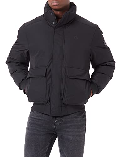 Calvin Klein Jeans Męska kurtka bomberka niepuchowa, Ck czarny, XS
