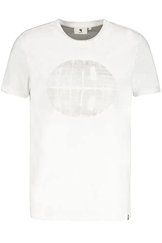 Garcia Męski t-shirt z krótkim rękawem, biały, XXL, biały, XXL