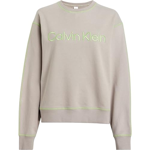 Calvin Klein Sweter damski L/S, Satelita/Zielony Flash, M