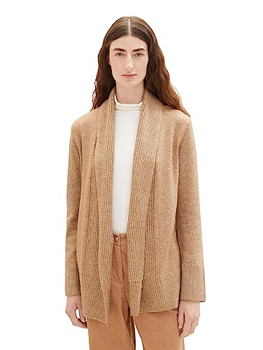 TOM TAILOR Damski kardigan z dzianiny, 32399 - Blush Mahogany Melange, L