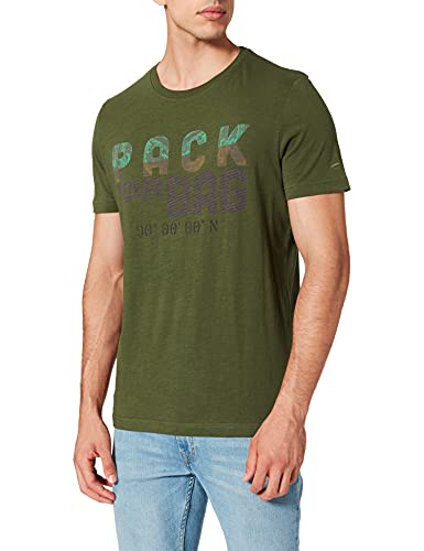 camel active Męski T-shirt, zielony (Fir Green), S