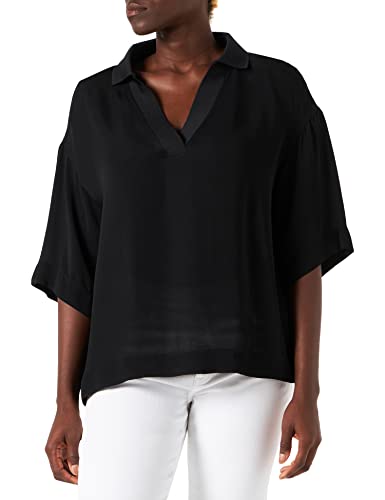 s.Oliver BLACK LABEL Bluzka damska, szara/czarna, 38 (DE)