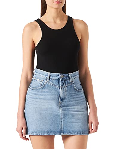 Pepe Jeans Spódnica damska Rachel, Niebieski (Denim-gu0), XS