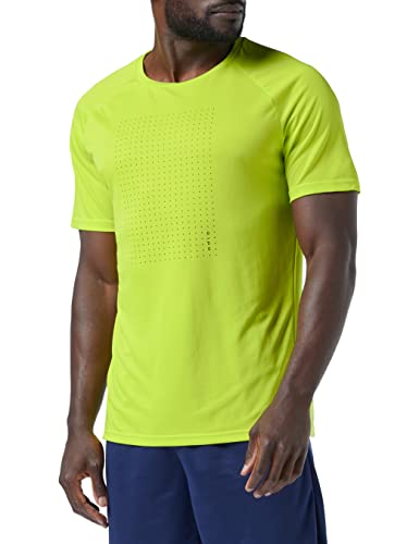 Odlo Męski T-shirt Essentials Print Graphic z okrągłym dekoltem, Evening Primrose, XL