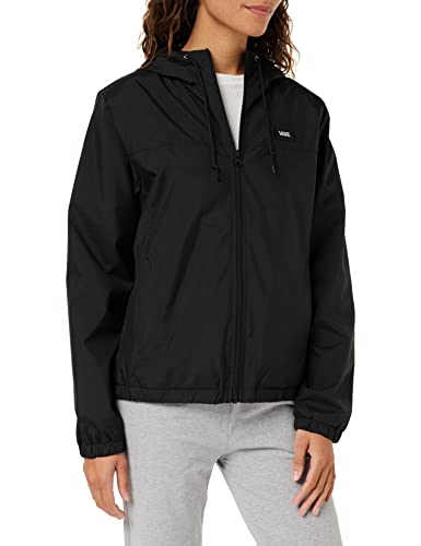 Vans Damska kurtka z kapturem Kassle Windbreaker 66, czarna, L, Czarny, L