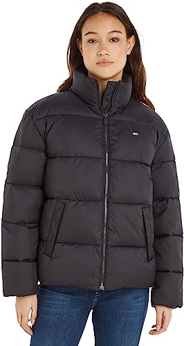 Tommy Jeans Damskie płaszcze Tjw Modern Puffer Wyściełane, Czarny, XL