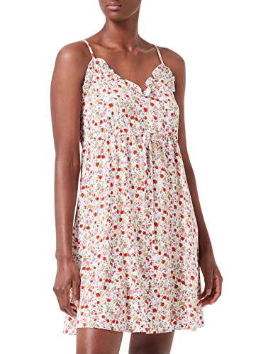 VERO MODA Damska sukienka Vmeasy Short FRL Strap Dress WVN Ga, Illusion Blue/Aop:carrie, XS