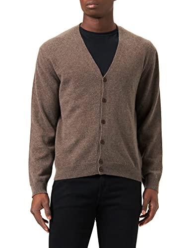 United Colors of Benetton Męski sweter kardigan M/L 1002u6653, brązowy 511, L