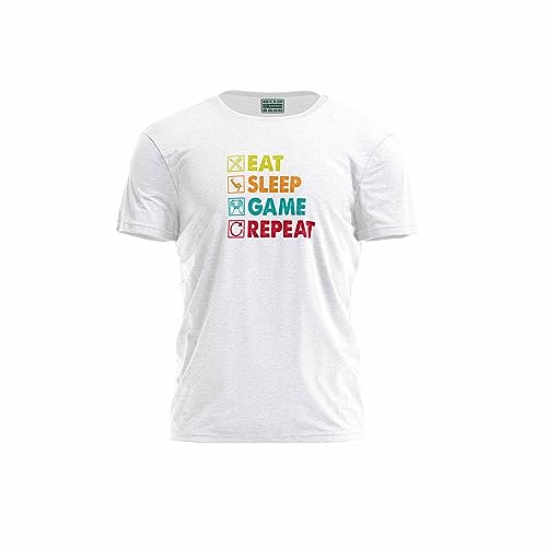 Green Fish, Męski T-shirt z cyfrowym nadrukiem,% 100 bawełna, biały, na co dzień, męskie topy, rozmiar: M, biały, M