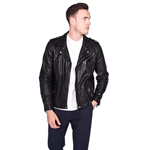 Freaky Nation Męska kurtka skórzana My Fire-fn, czarny, XXL