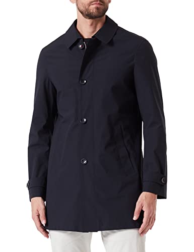 bugatti Męski płaszcz 333500-39031, granatowy-390, standardowy, morski-390, 52