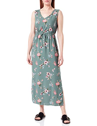 Bestseller A/S VMEASY SL Sukienka maxi R1 WVN G PTT, Laurel Wreath/Aop:freya, L Maly