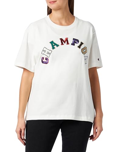 Champion T-Shirt Damski, Biały Brudne College, S