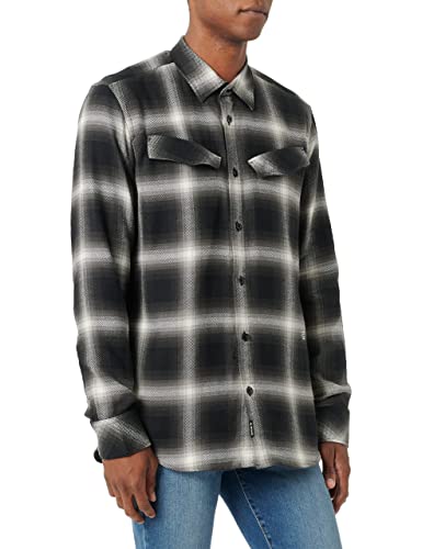 G-STAR RAW Męska koszula Slant Pocket Slim Shirt, wielokolorowa (Dk Black Dale Check C841-C641), L