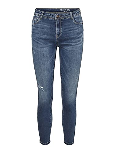 Noisy May Dżinsy damskie, Średni niebieski denim/, 30W x 34L
