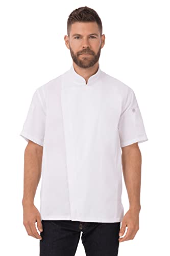 Chef Works Męski płaszcz szefa kuchni Springfield, biały, 3XL
