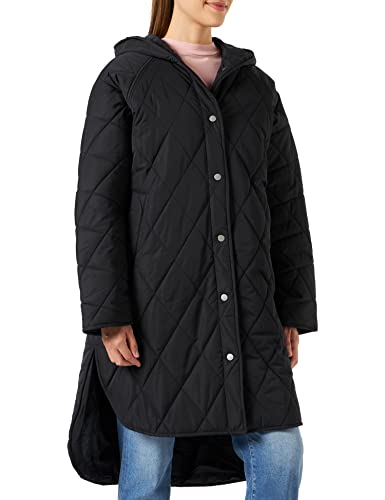 JACK&JONES JXTORA kurtka damska z pikowanym kapturem SN płaszcz, czarna, XS, czarny, XS