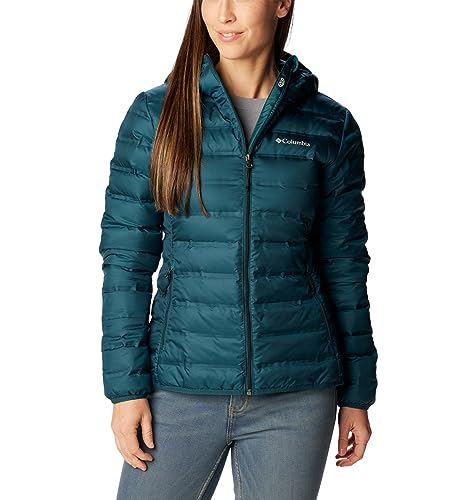 Columbia Damska kurtka puchowa z kapturem Lake 22, Night Wave, XS, Fala nocna, XS