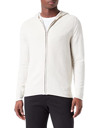 s.Oliver Męska kurtka z dzianiny, biały, XXL