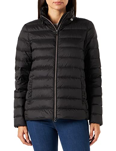 Geox Płaszcz damski D Jaysen Down Coat, czarny, 38 (DE)