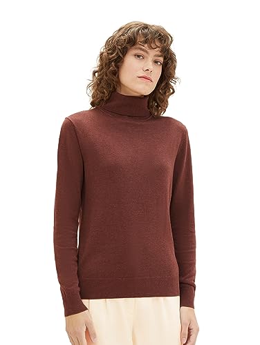TOM TAILOR Sweter damski, 32404 - Raisin Melange, 3XL