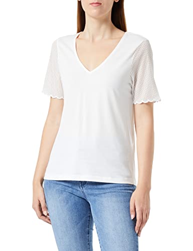 Bestseller A/S ONLCOCO S/S Mix JRS Top, Cloud Dancer, L, Cloud Dancer, L