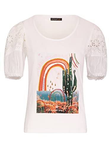 APART Fashion Bluzka damska, Biały wielokolorowy, XL