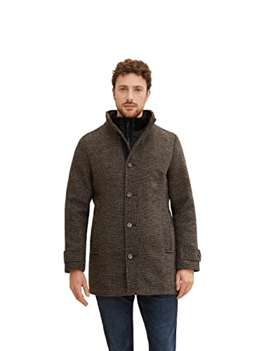 TOM TAILOR Męskie Płaszcz wełniany z kurtką wewnętrzną 1032506, 30509 - Salt Pepper Wool, 3XL