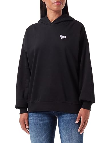 libbi Damska bluza z kapturem 23930106, czarna, L, czarny, L